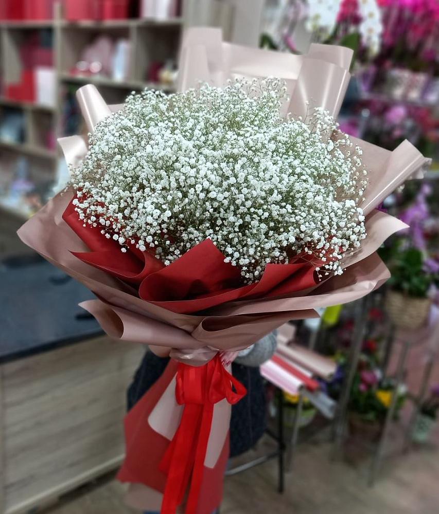 Букет Белые хлопья в Култаево Букет цветов из: Гипсофила в Култаево