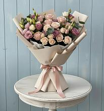 Букет цветов из:  Розы и Лизиантусы #REPLACE_PRED# Култаево