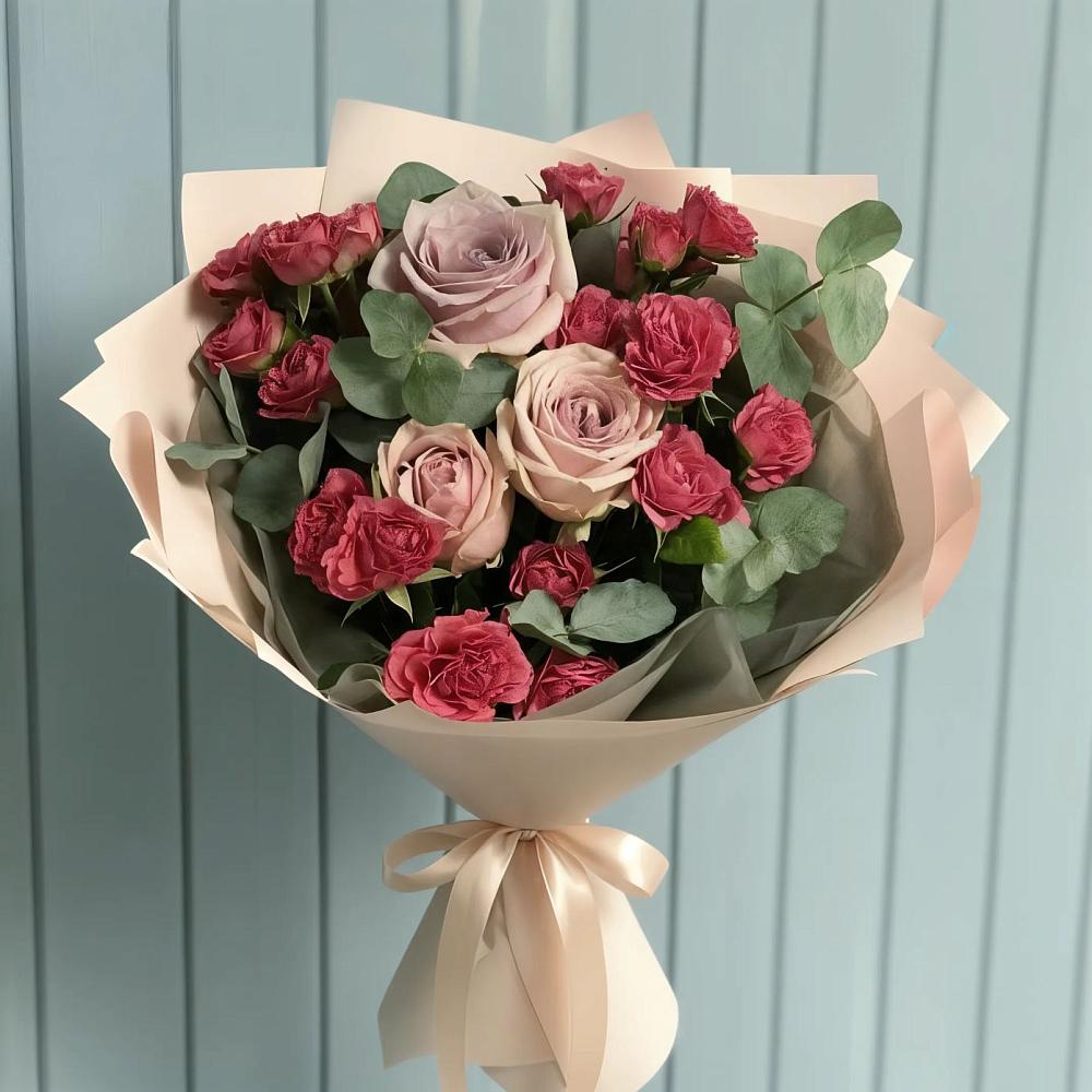 Букет цветов из: Гвоздики и Розы в Култаево