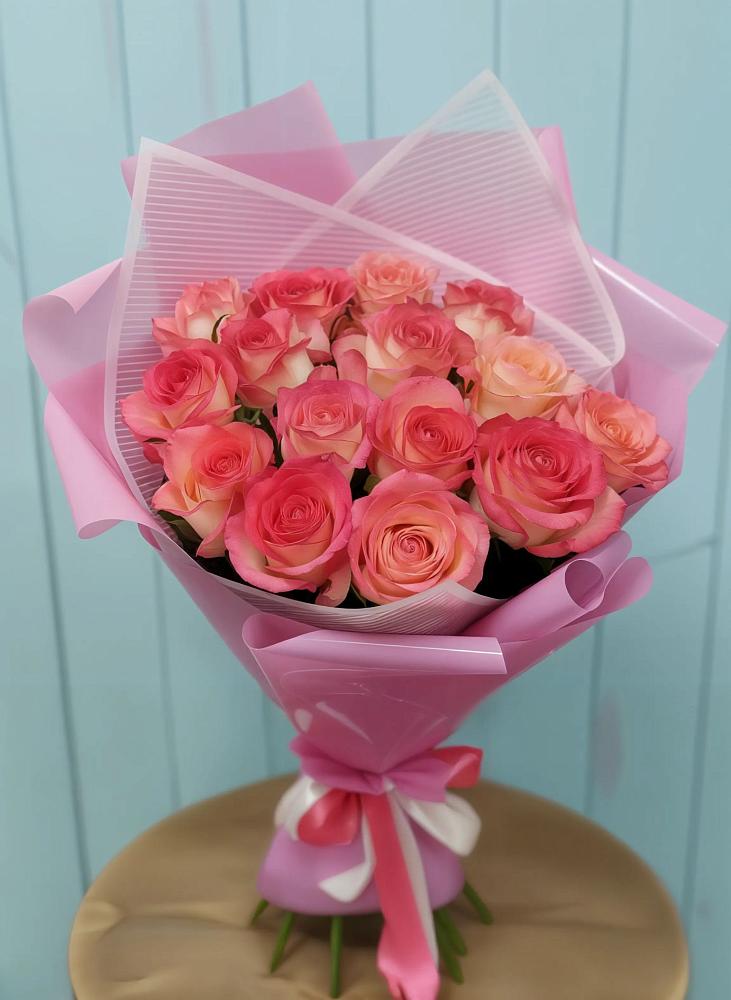 Букет 15 Розовых роз Равель в Култаево
