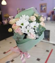 Букет милый в Култаево Букет цветов из: Хризантемы и Розы в Култаево