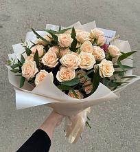 Букет Кремовые розы Латте в Култаево