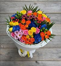 Букет цветов из:  Розы и Хризантемы в Култаево