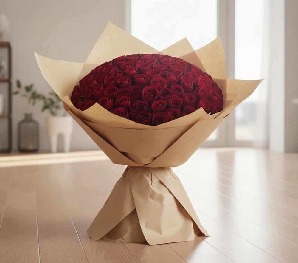 Букет 101 Красная роза в Култаево