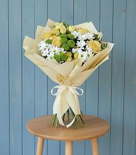 Букет цветов из:  Хризантемы и Розы в Култаево