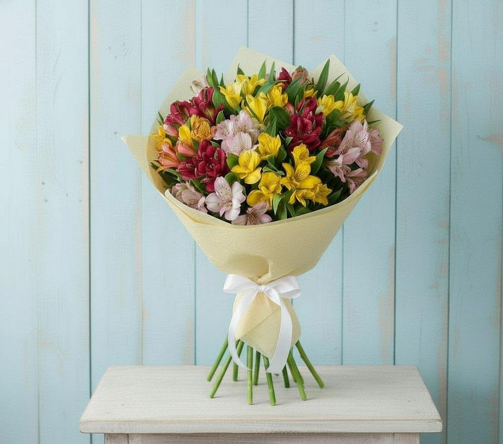 Букет цветов из: Альстромерии в Култаево