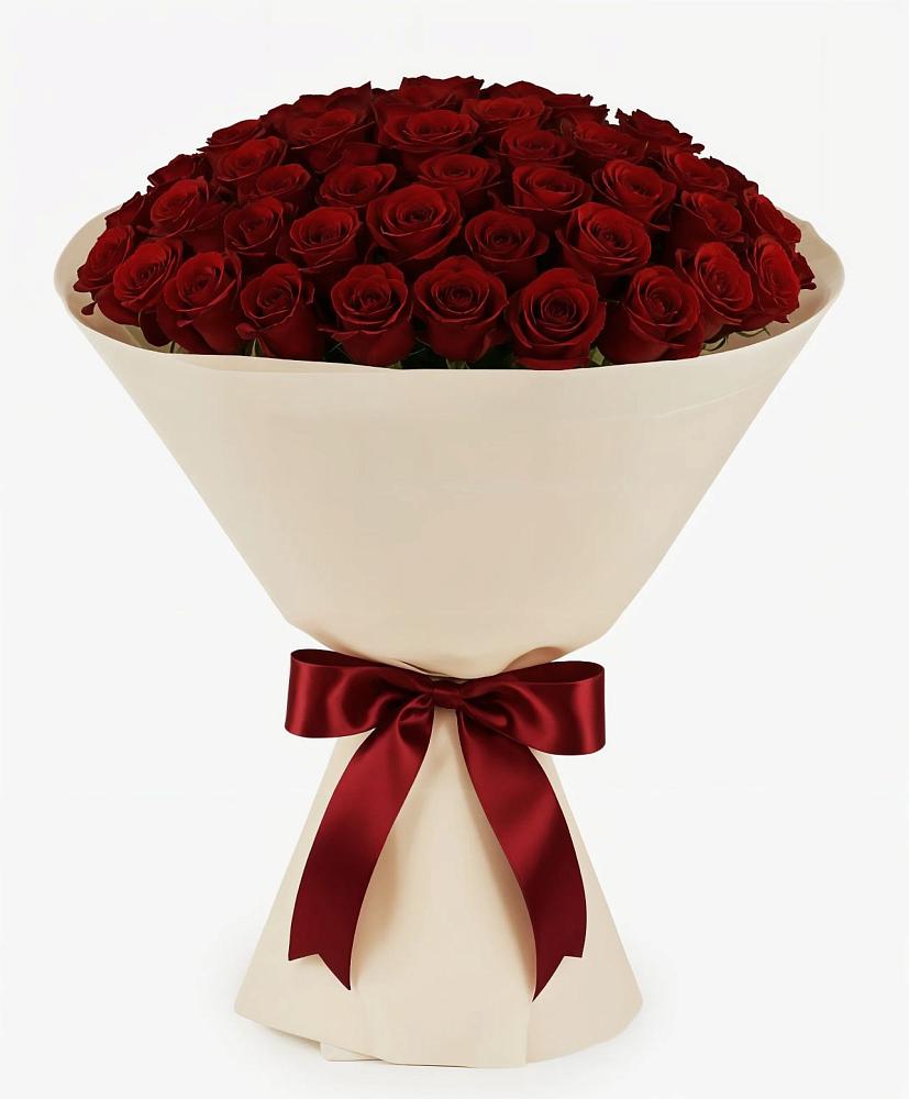 Букет 101 Бордовая роза Блэк Бакарра в Култаево