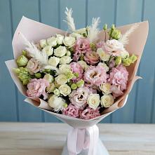 Букет цветов из:  Альстромерии и Розы в Култаево